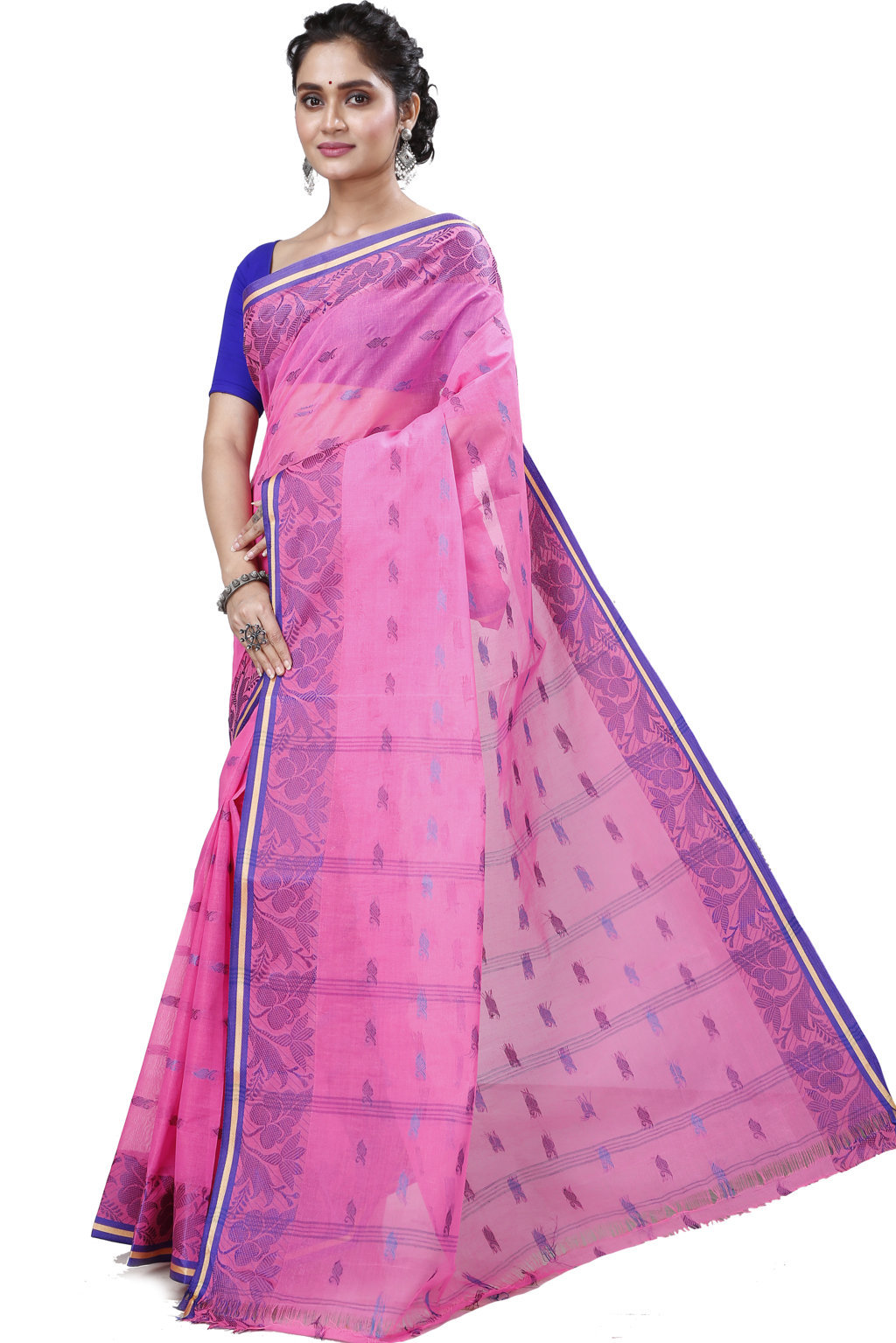 Pink Pure Cotton Rothika Tant Saree (965)